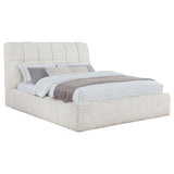 Nollet 48-inch Upholstered Queen Panel Platform Bed Cream - 315917CRMQ