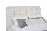 Nollet 48-inch Upholstered Queen Panel Platform Bed Cream - 315917CRMQ