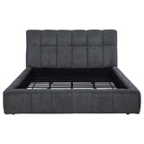 Nollet 48-inch Upholstered Eastern King Platform Bed Grey - 315917GRYKE