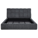 Nollet 48-inch Upholstered California King Platform Bed Grey - 315917GRYKW