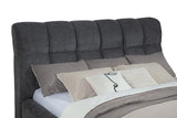 Nollet 48-inch Upholstered California King Platform Bed Grey - 315917GRYKW
