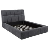 Nollet 48-inch Upholstered Queen Panel Platform Bed Grey - 315917GRYQ