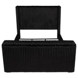 Centergrove Upholstered Eastern King Wingback TV Bed Black - 315945KE