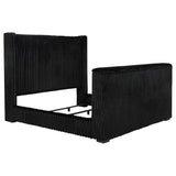Centergrove Upholstered California King Wingback TV Bed Black - 315945KW