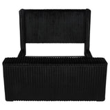 Centergrove Upholstered California King Wingback TV Bed Black - 315945KW