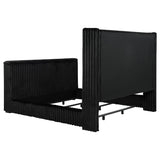 Centergrove Upholstered California King Wingback TV Bed Black - 315945KW