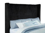 Centergrove Upholstered California King Wingback TV Bed Black - 315945KW