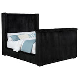 Centergrove Upholstered Queen Wingback TV Bed Black - 315945Q