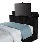 Centergrove Upholstered Queen Wingback TV Bed Black - 315945Q