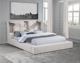 Dreux Upholstered Eastern King Panel Platform Bed Cream - 315948CRMKE