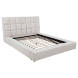 Dreux Upholstered Eastern King Panel Platform Bed Cream - 315948CRMKE