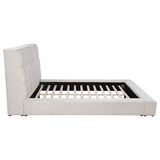 Dreux Upholstered Eastern King Panel Platform Bed Cream - 315948CRMKE