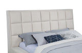 Dreux Upholstered Queen Panel Platform Bed Cream - 315948CRMQ
