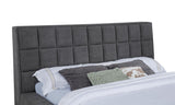 Dreux Upholstered California King Panel Platform Bed Grey - 315948GRYKW