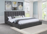 Dreux Upholstered Queen Panel Platform Bed Grey - 315948GRYQ