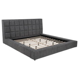 Dreux Upholstered Queen Panel Platform Bed Grey - 315948GRYQ