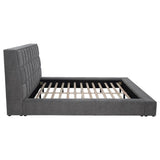 Dreux Upholstered Queen Panel Platform Bed Grey - 315948GRYQ