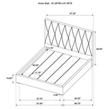 Delsea Upholstered Queen Panel Platform Bed Light Brown - 315975Q