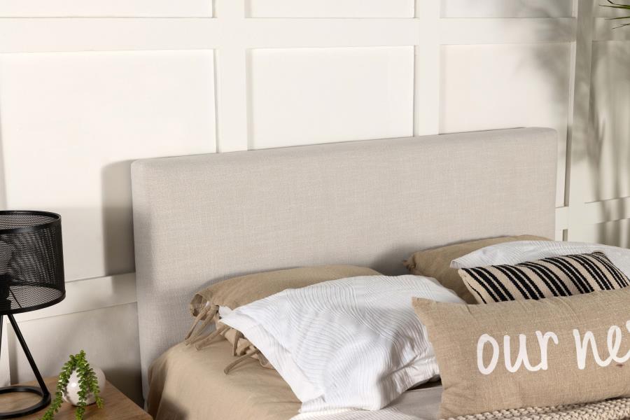 Pirro Upholstered King Panel Headboard Sand - 315980K