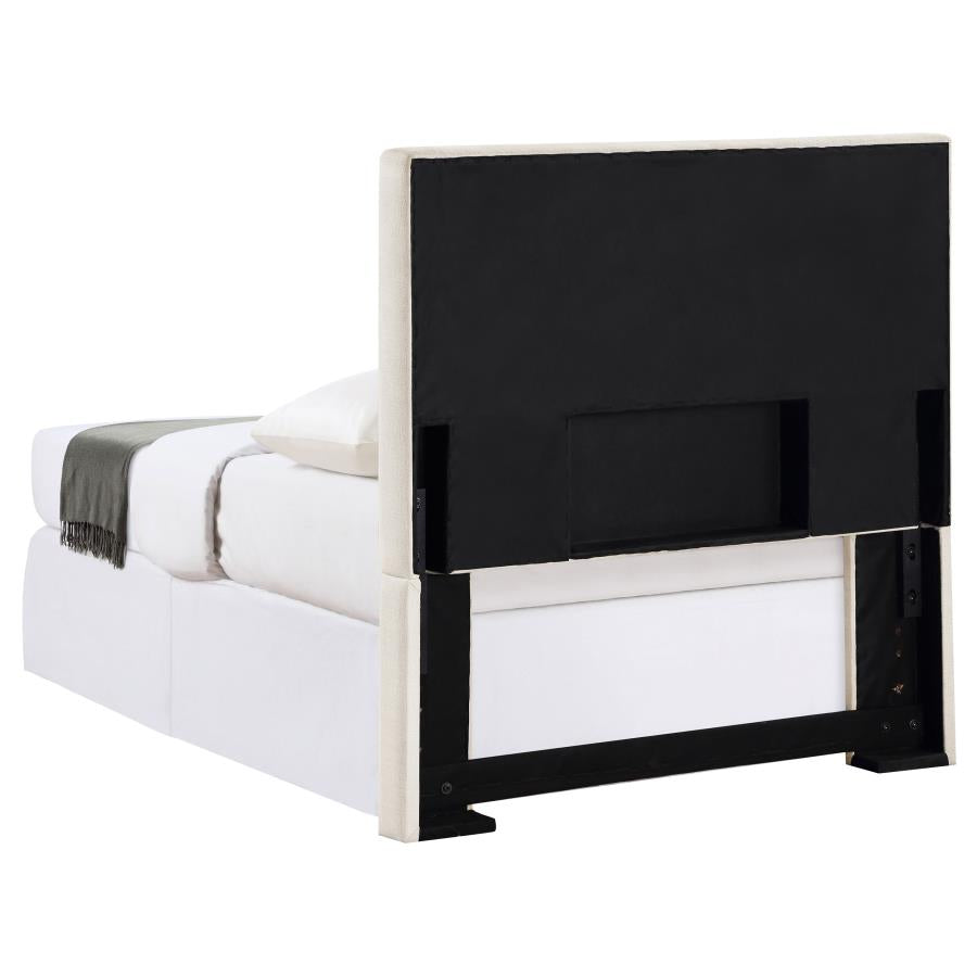 Pirro Upholstered Twin Panel Headboard Sand - 315980T
