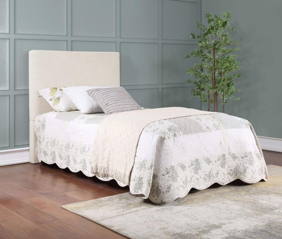 Pirro Upholstered Twin Panel Headboard Sand - 315980T