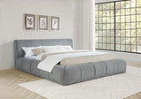Wilshire Upholstered Eastern King Platform Bed Grey - 315981KE