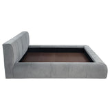 Wilshire Upholstered Eastern King Platform Bed Grey - 315981KE