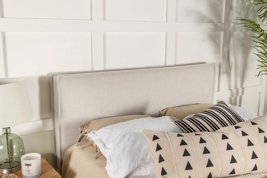 Izzy Upholstered King Panel Headboard Sand - 315985K