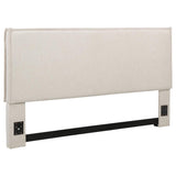 Izzy Upholstered King Panel Headboard Sand - 315985K