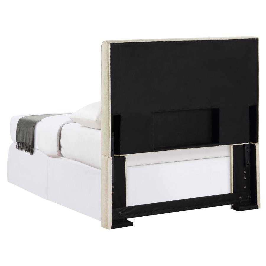 Kosmo Upholstered Twin Panel Headboard Sand - 315993T