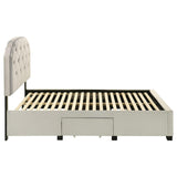 Marianna 4-drawer Upholstered Full Storage Bed Cream - 316011F