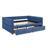 Upholstered Daybed & 2 Drawers