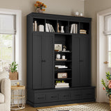 Hall Tree & Bench And 5 Storage Cubbies
