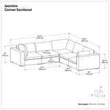 Jasmine - Handcrafted Sectional Sofa