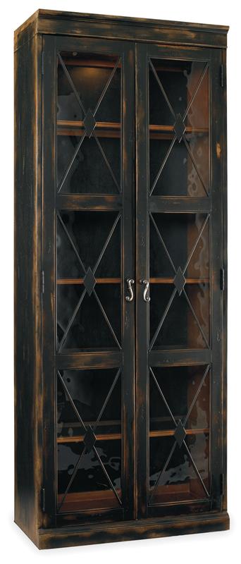 Sanctuary Two-Door Thin Display Cabinet - Ebony - 3005-50001