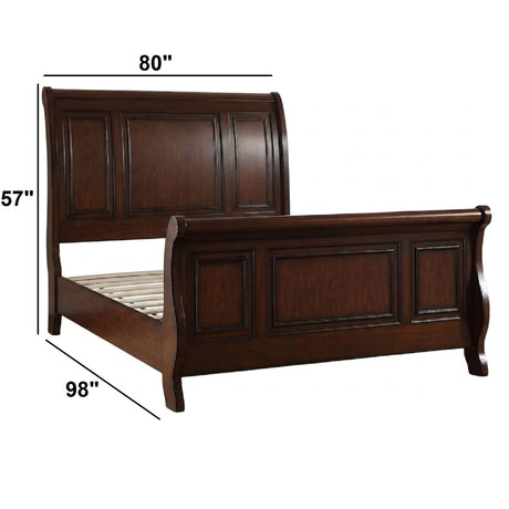 Bed With 2 Panel Headboard And Footboard