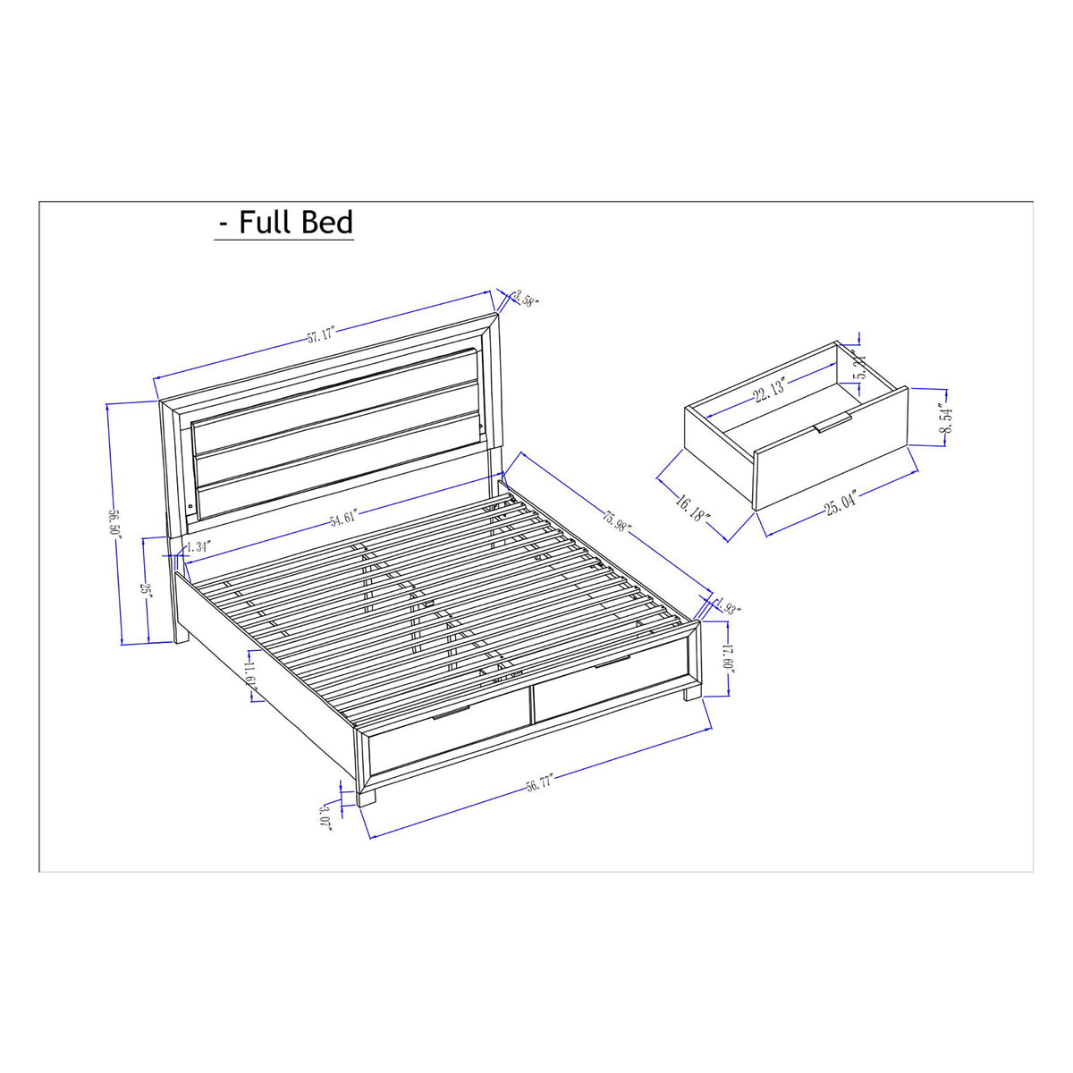 Cllisie - Bed With Padded Headboard