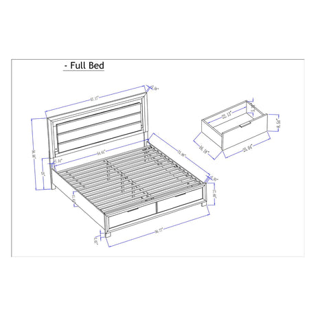 Cllisie - Bed With Padded Headboard