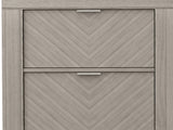 2 Drawer Nightstand - Light Gray