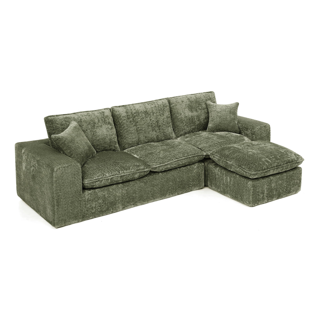Sectional Sofa With Moveable Ottoman