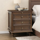 Farmhouse Nightstand With 4 Drawers