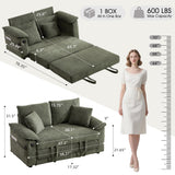 Upholstered Futon Convertible Floor Sofa Bed