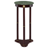 Edite Round Marble Top Plant Stand Merlot - 3315