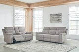 Barnsana Power Reclining Sofa and Loveseat - 33201U1
