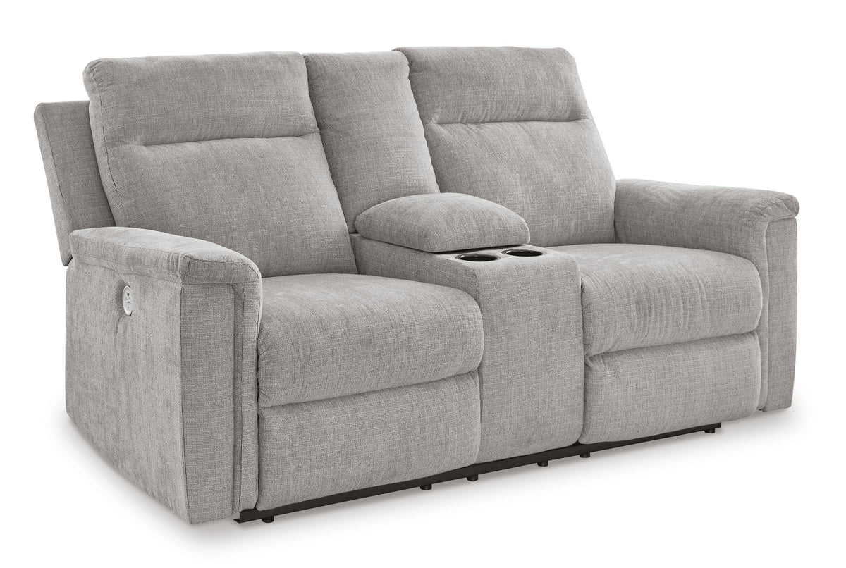 Barnsana Power Reclining Loveseat with Console - 3320196