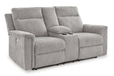Barnsana Power Reclining Loveseat with Console - 3320196