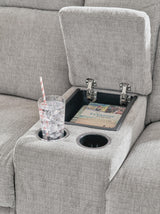 Barnsana Power Reclining Loveseat with Console - 3320196