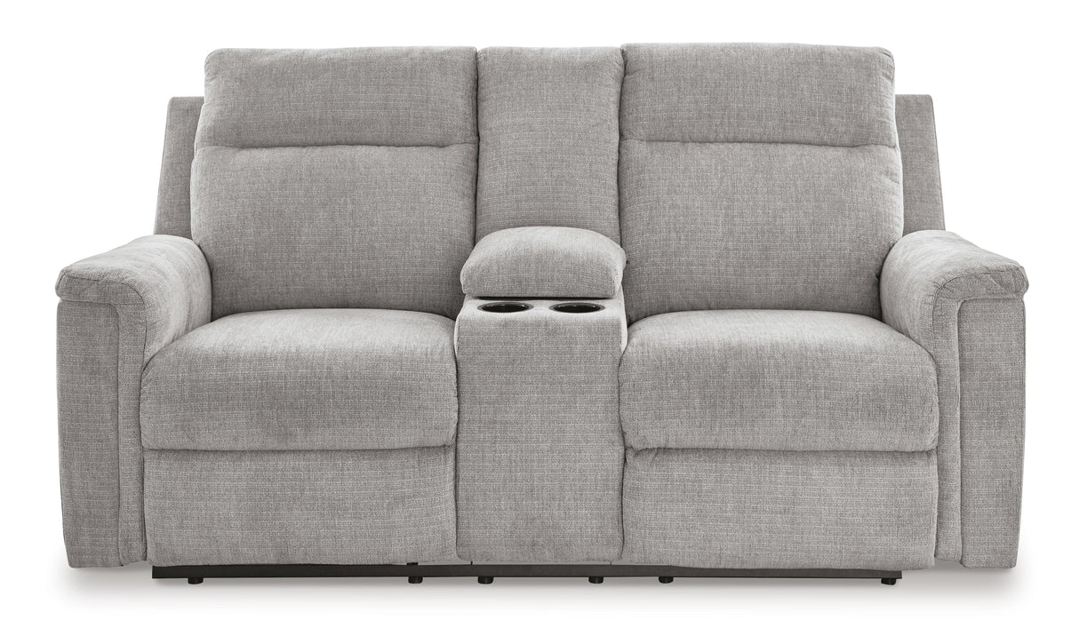 Barnsana Power Reclining Loveseat with Console - 3320196