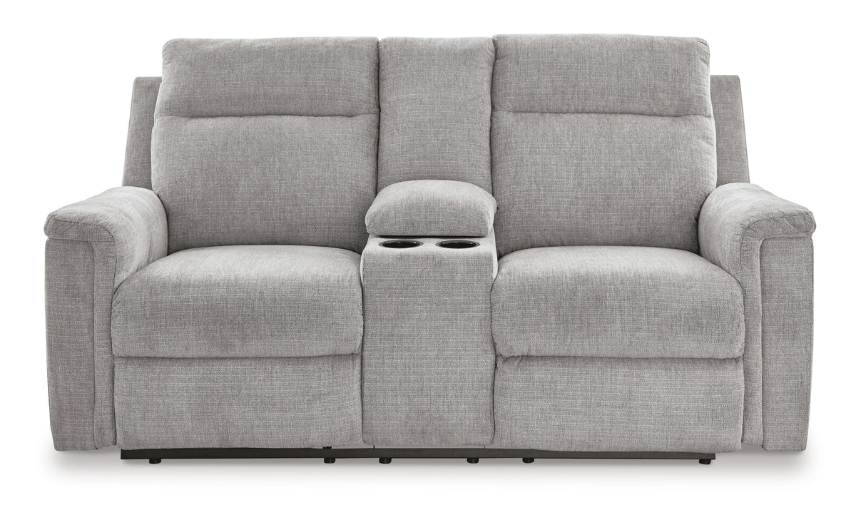 Barnsana Power Reclining Loveseat with Console - 3320196
