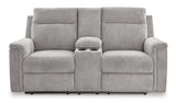 Barnsana Power Reclining Loveseat with Console - 3320196